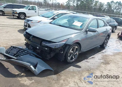 2022 Hyundai Elantra Hybrid Limited z USA, uszkodzony, nr VIN KMHLN4AJ5NU027185